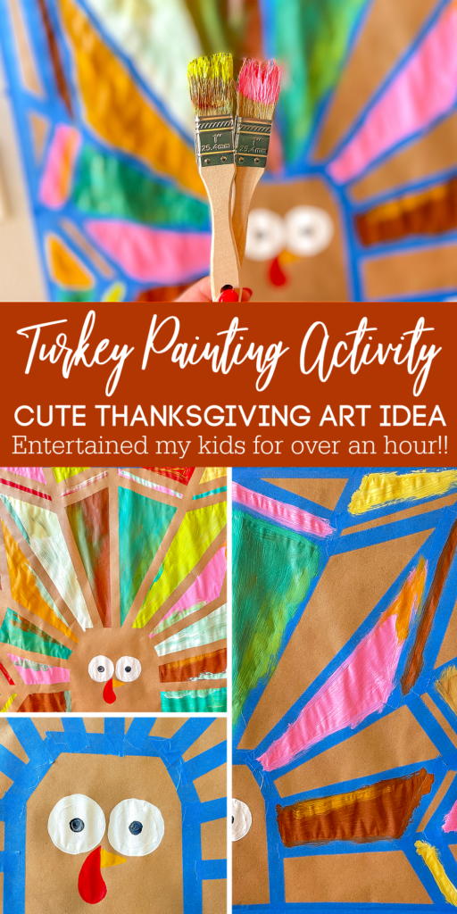 turkey painting thanksgiving activity for kids pinterest
