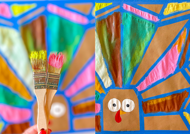 thanksgiving turkey painting kids craft