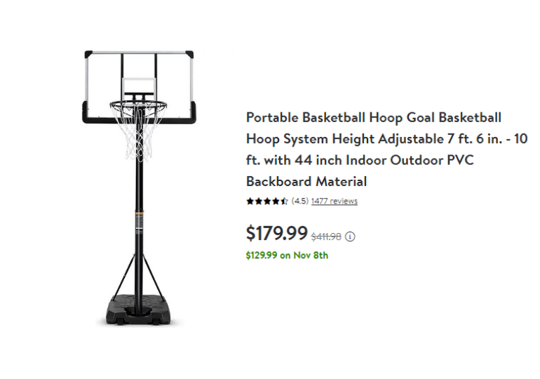 Black Friday Walmart Deals 2023 Basketball Goals