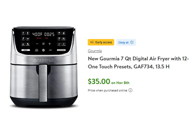 Black Friday Walmart Deals 2023 Air Fryer