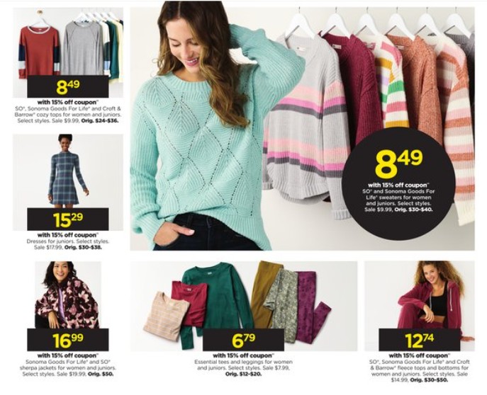 kohls black friday sweaters