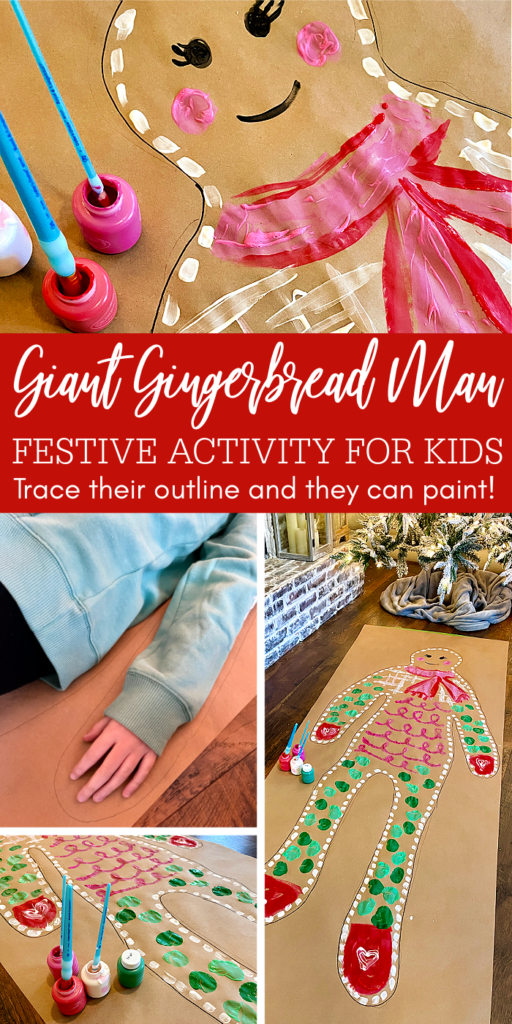 giant gingerbread man activity for kids pinterest