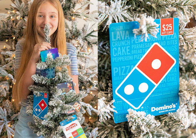 gift card mini christmas tree idea