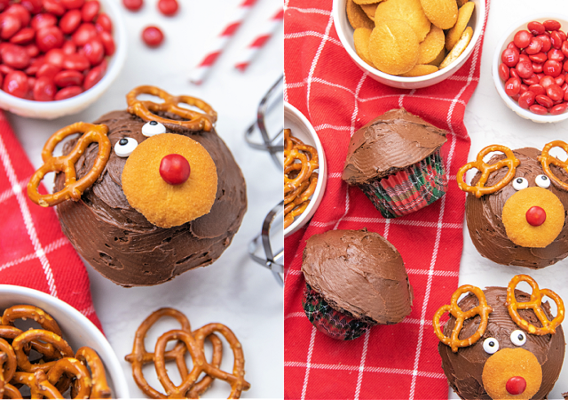 rudolph cupcakes