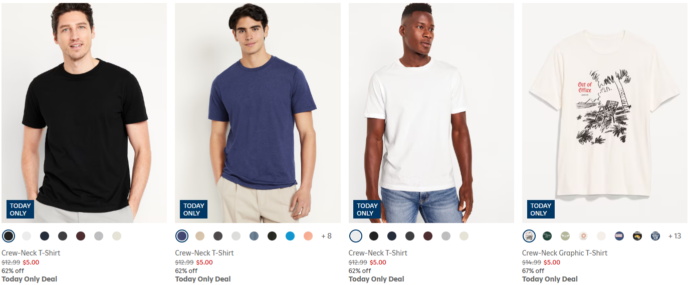 Old Navy Mens Tees on Sale