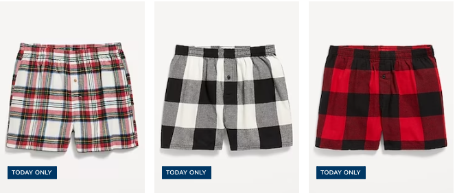 old navy flannel shorts