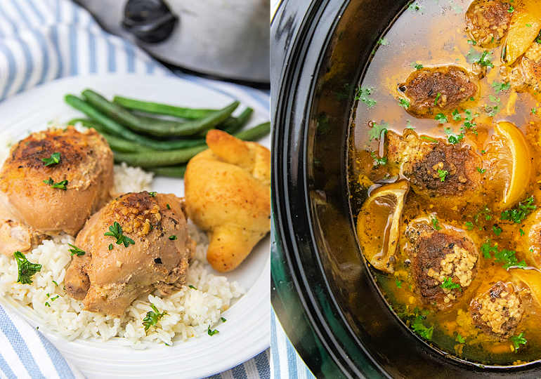 crockpot lemon garlic butter chicken