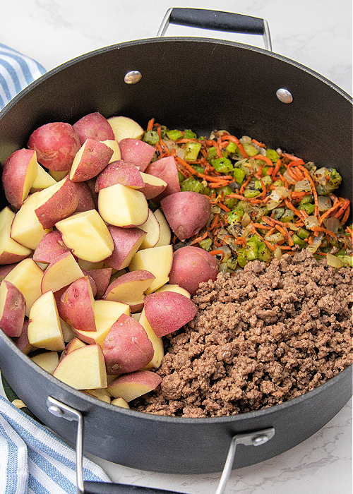 ingredients for cheeseburger soup