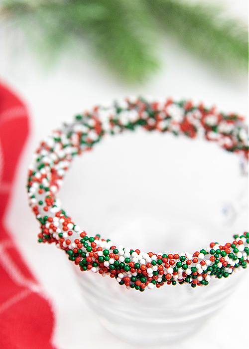 hot cocoa garnish sprinkles