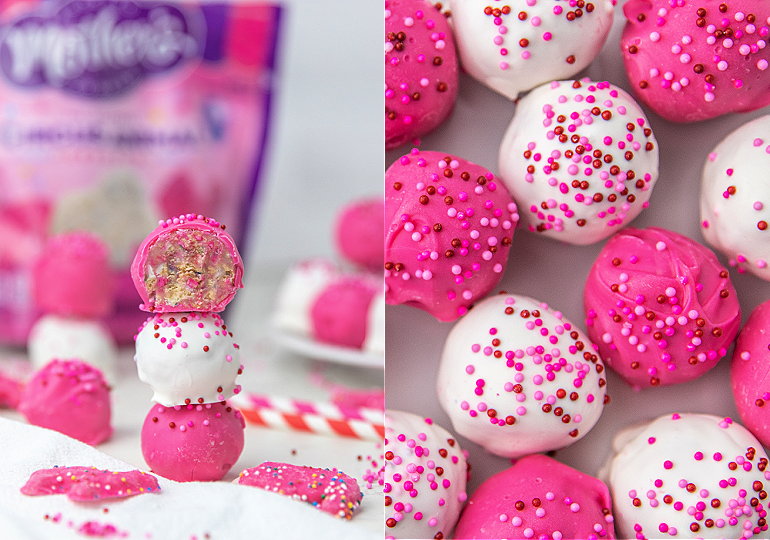 circus animal cookie truffles for valentine's day feature image