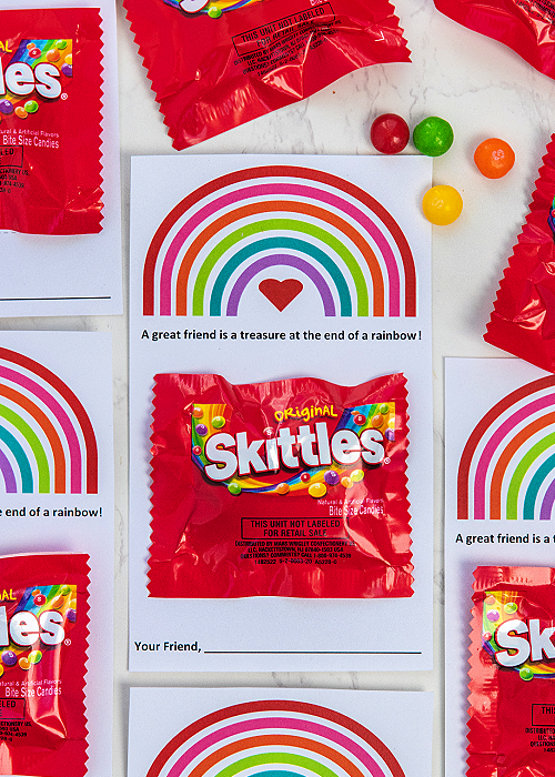 Skittles Valentine Printable for Kids a Colorful Valentine’s Day Idea