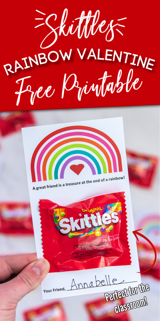 skittles rainbow valentine printable pinterest 