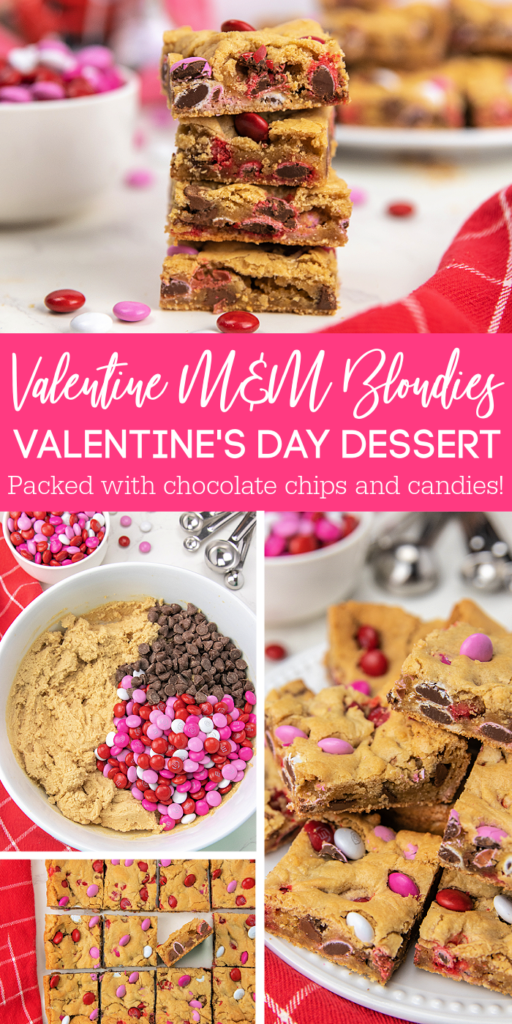 valentine M&M blondies pinterest 