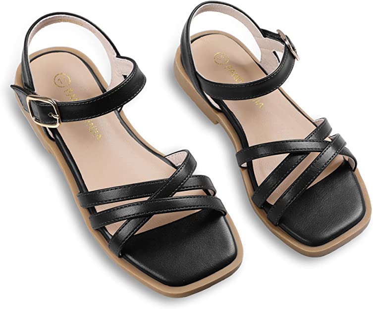 black sandals