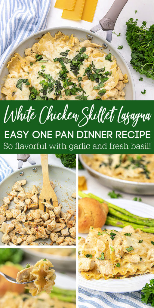 white chicken skillet lasagna pinterest