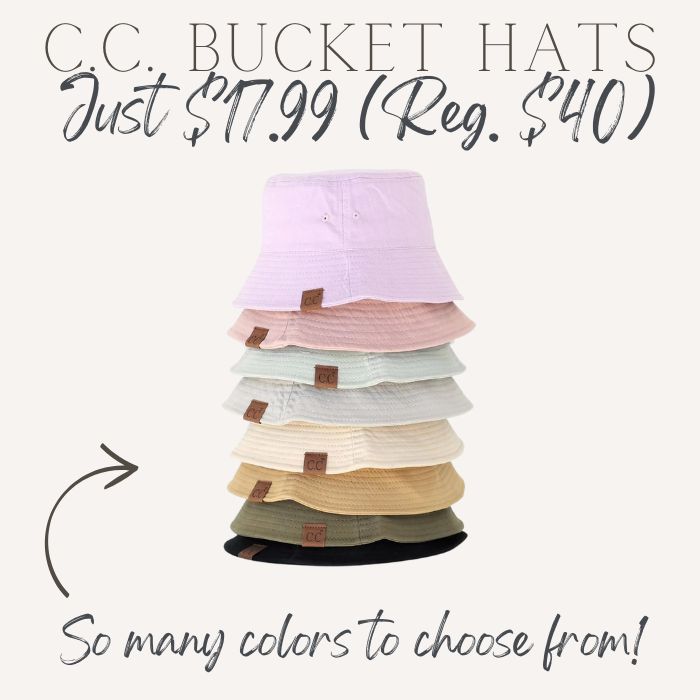 CC Bucket Hats on Sale (2)