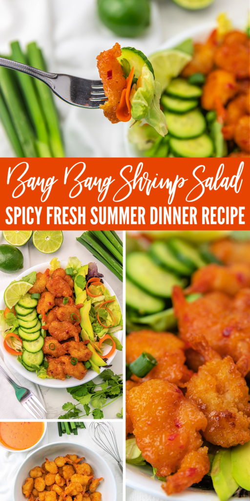 bang bang shrimp salad pinterest image