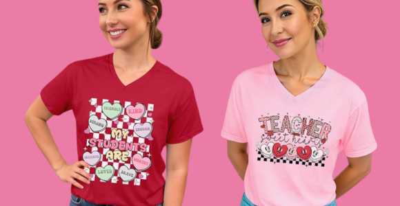 The CUTEST Teacher Valentine’s Tees! JUST $8.99 (reg $14.99) w/Code!