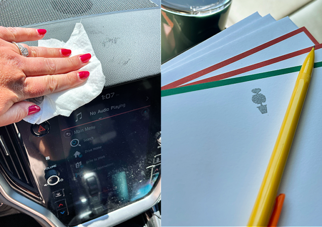 two ideas of what to do in the car rider line