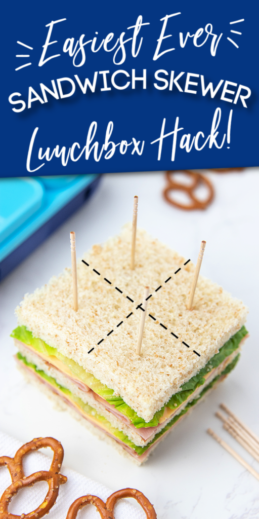 genius mini sandwich skewer lunchbox hack pinterest