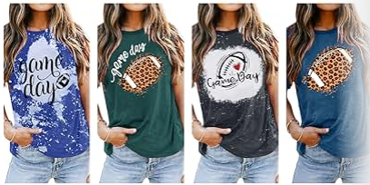 women's football tees