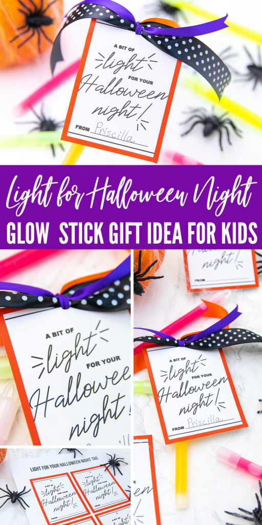 Light for Halloween Night Gift Tag Free Printable