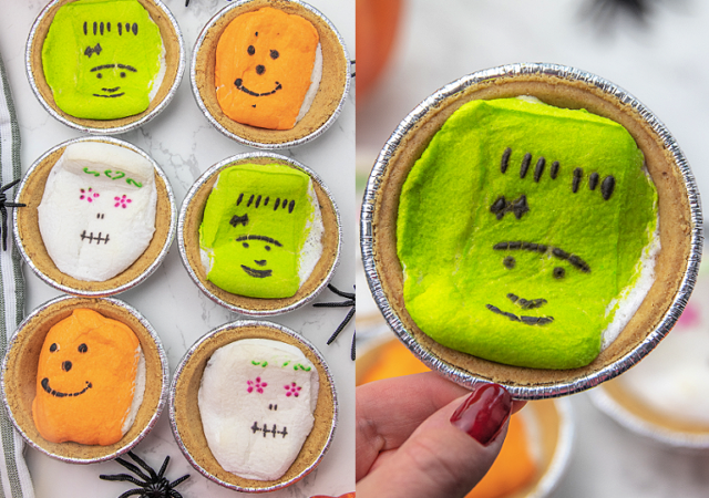 spooky peeps s'mores pies for halloween feature image