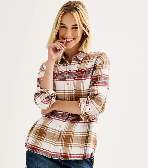 women's flannel shirts