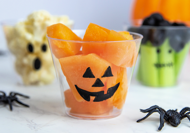 easy halloween snack cups for kids