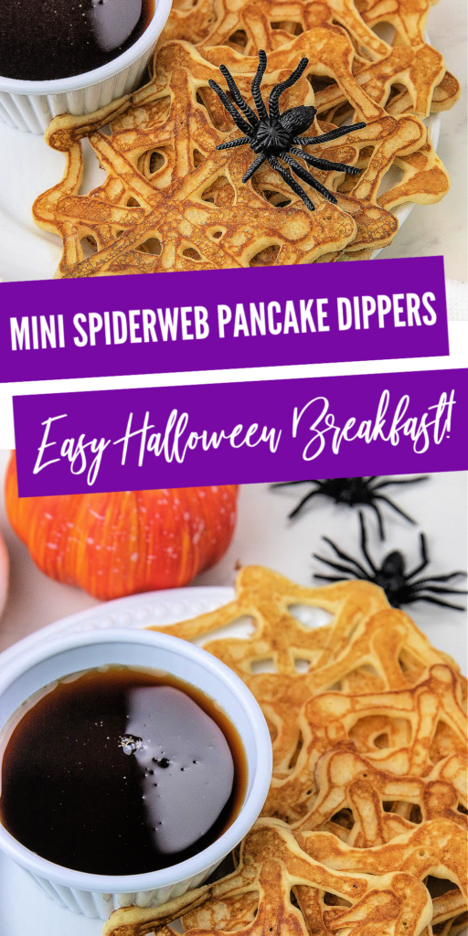 mini spiderweb pancake dippers pinterest