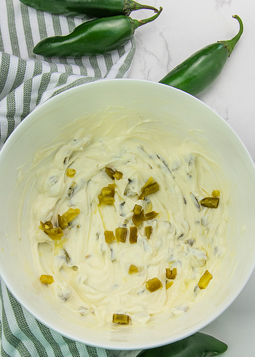 filling for jalapeno popper pigs in a blanket