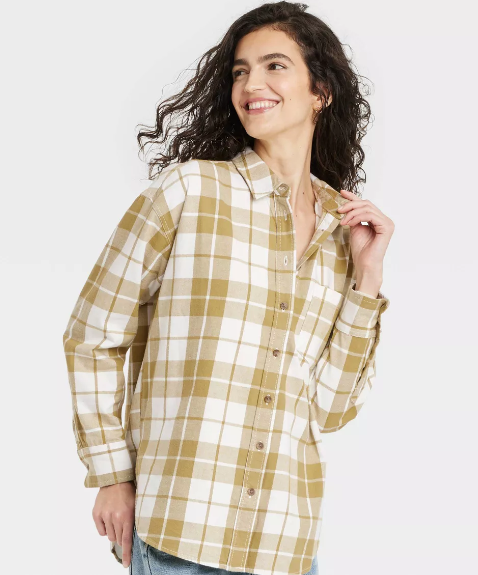 target women's flannel shirts