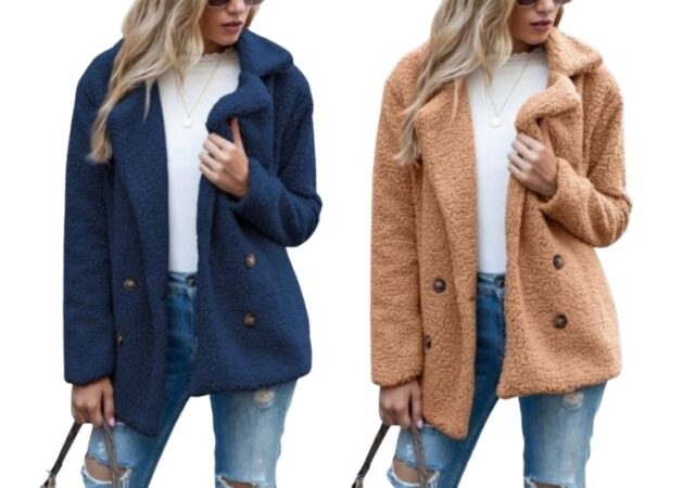 Women's Plush Peacoats