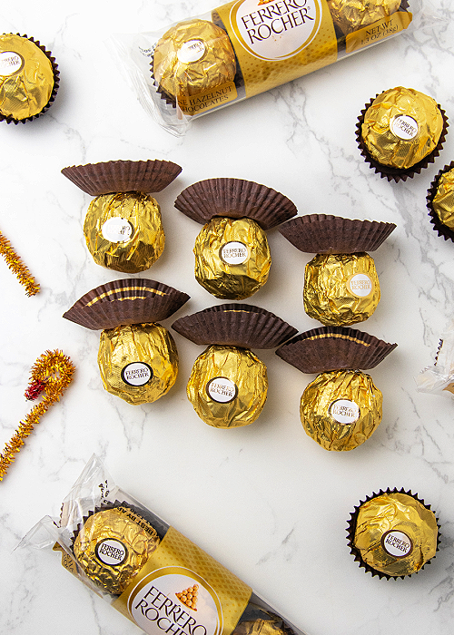 how to make ferrero rocher candy turkeys