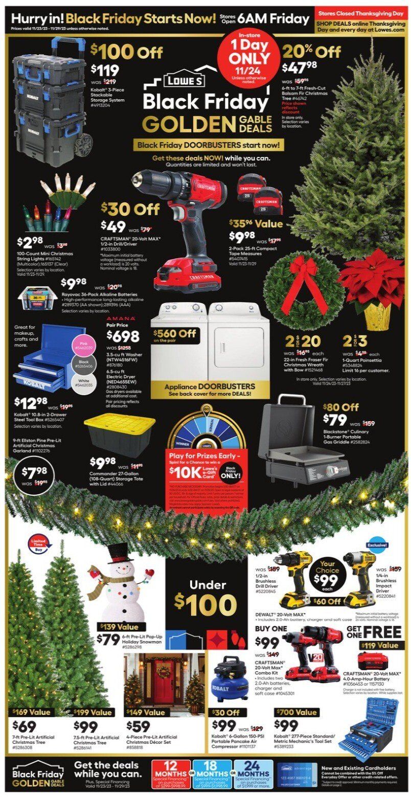 Lowe's Black Friday Ad Scans 2025 Passion for Savings