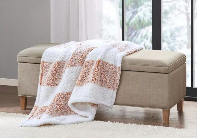 Sherpa Throw Blankets on Sale