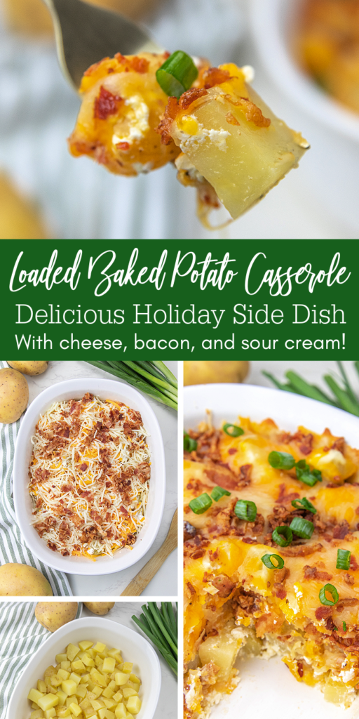 loaded baked potato casserole pinterest image