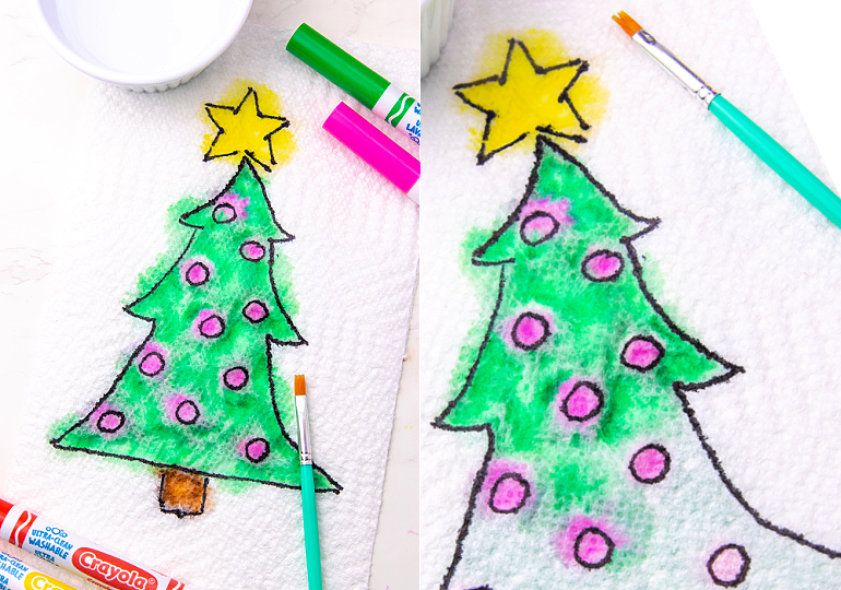 magic water painting activity for kids holiday