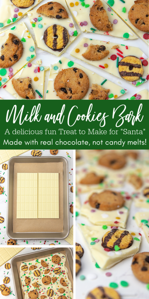 milk and cookies bark pinterest image