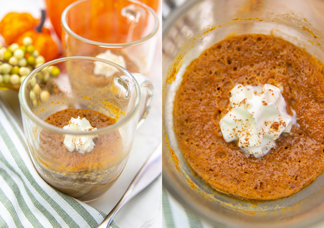 pumpkin pie in a mug feature image