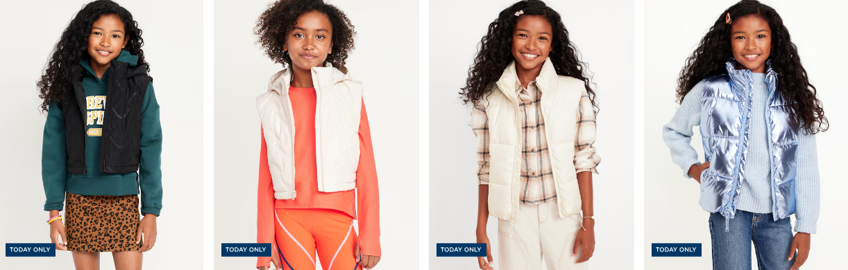 old navy puffer vests