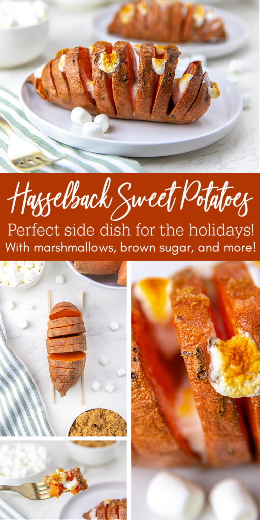 hasselback sweet potatoes pinterest image