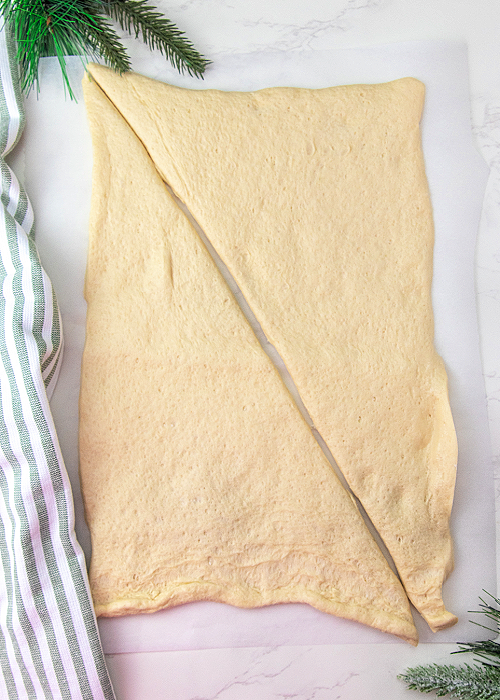 dough for christmas tree cinnamon sticks