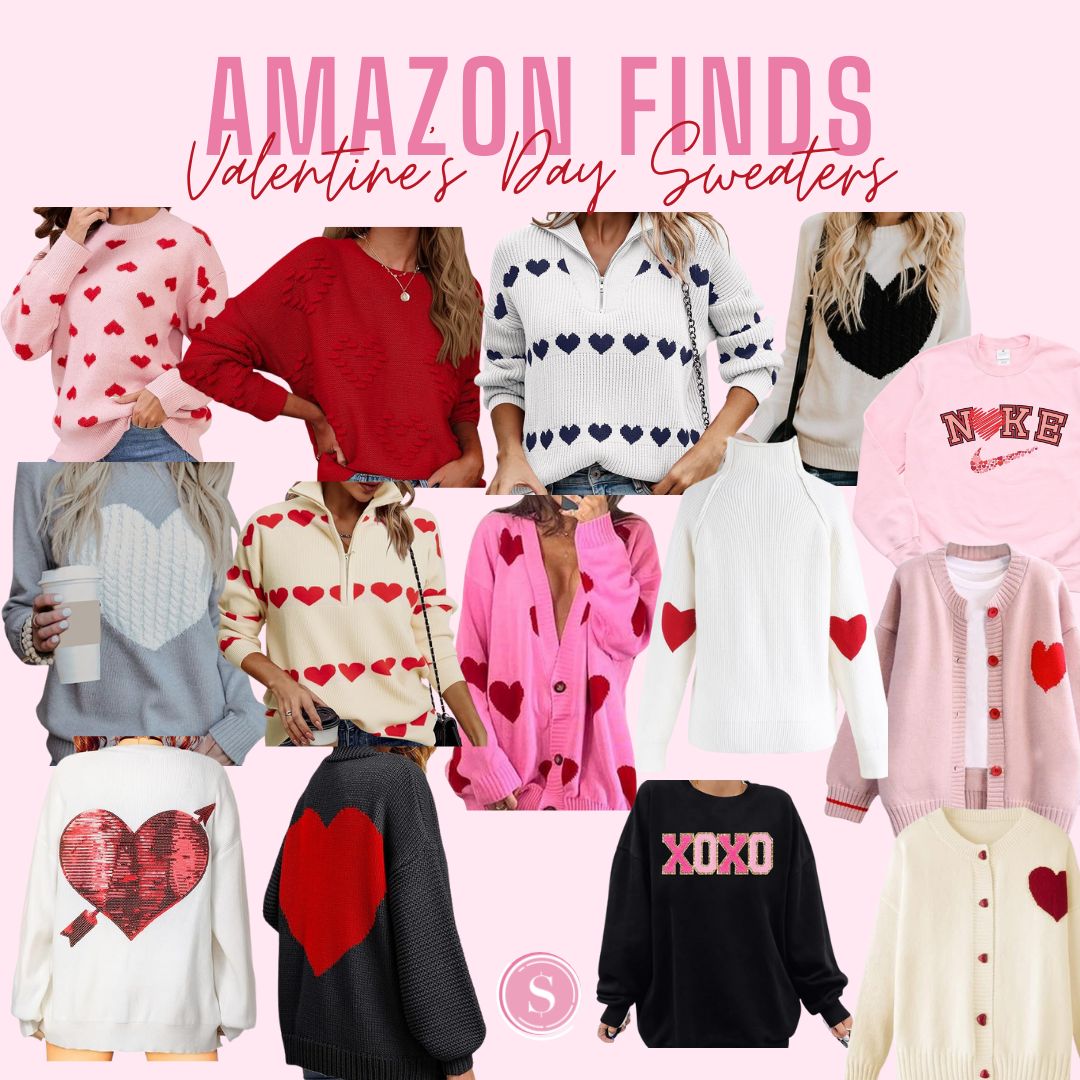 Valentine's Day Sweaters on Amazon