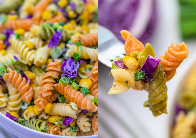 mardi gras pasta salad feature image