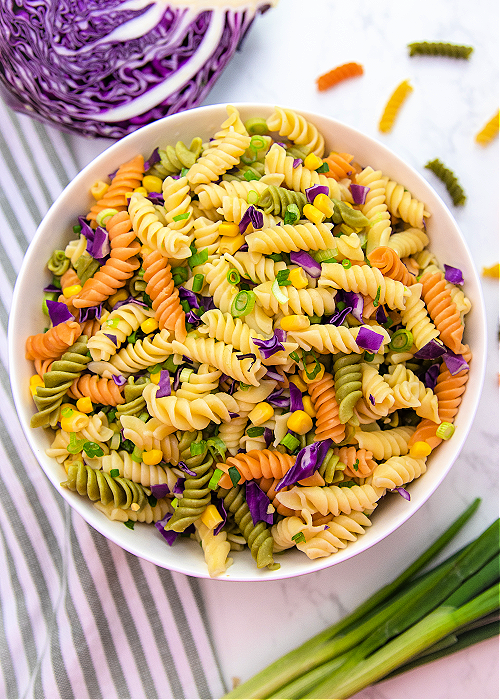mardi gras pasta salad recipe step by step instructions