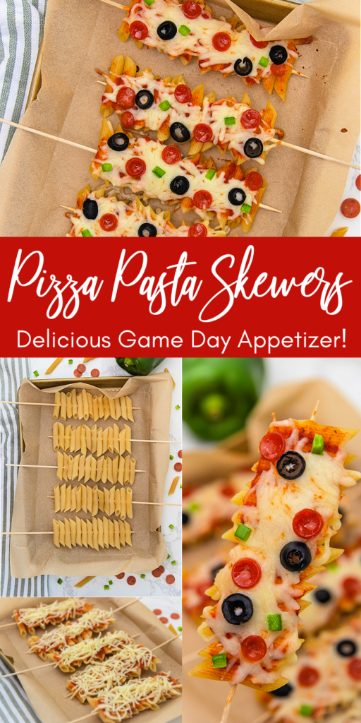 pizza pasta skewers recipe football snack pinterest