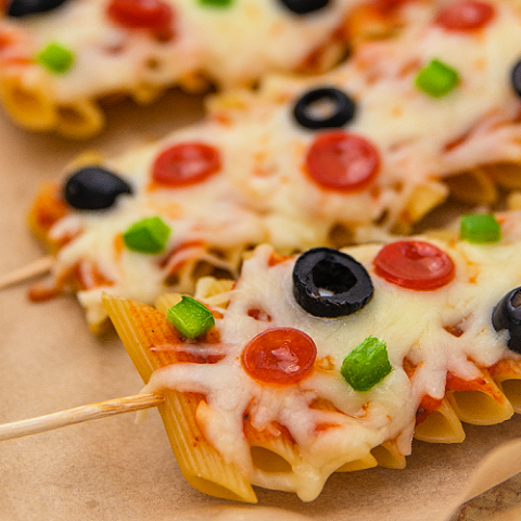 pizza pasta skewers recipe