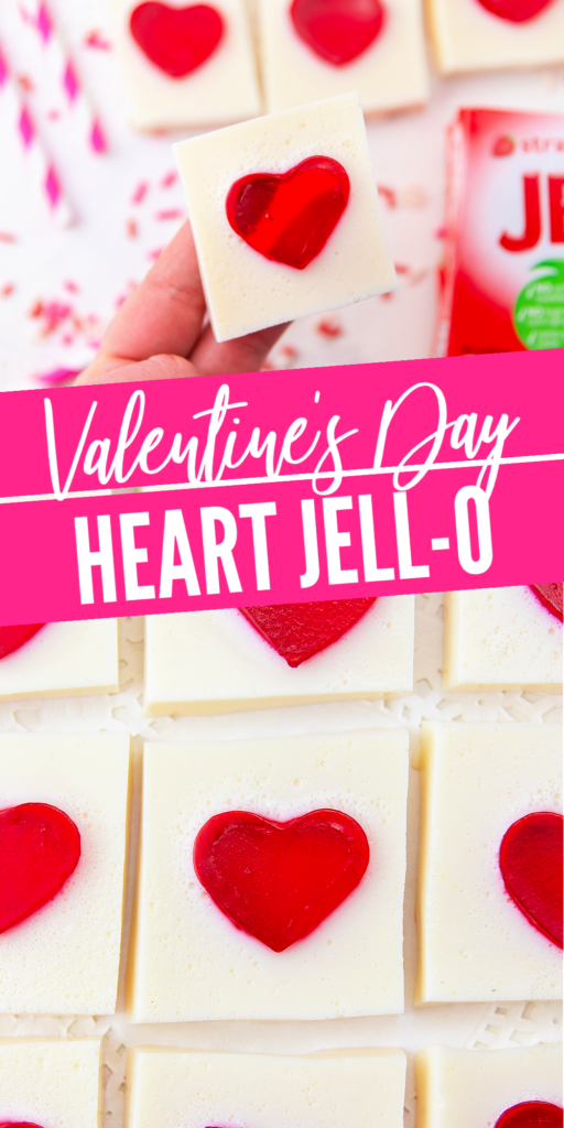 valentine heart jello