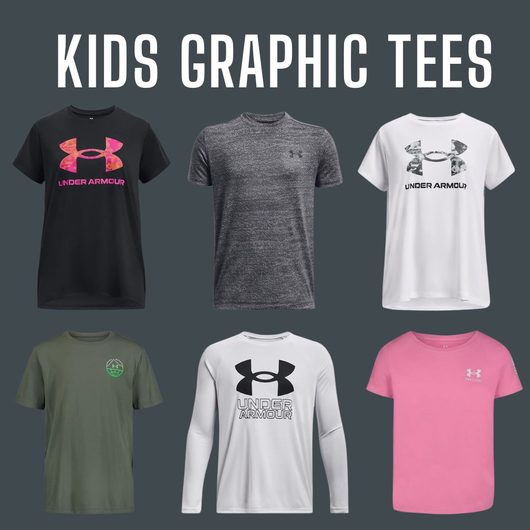 Kids Under Armour Graphic Tees on Sale